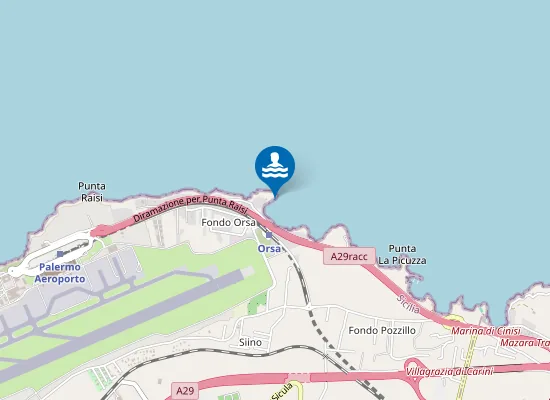 Map of PUNTA TORRE DELL'ORSA