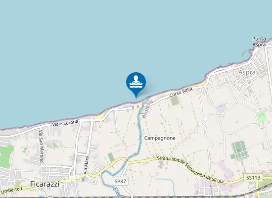 Map of OVEST FOCE FIUME ELEUTERIO