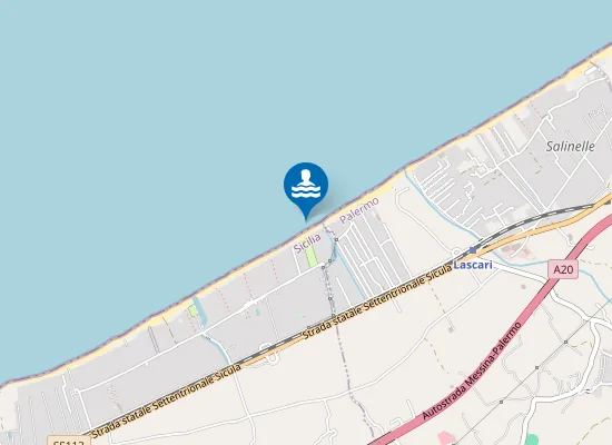 Map of SPIAGGIA GORGO LUNGO