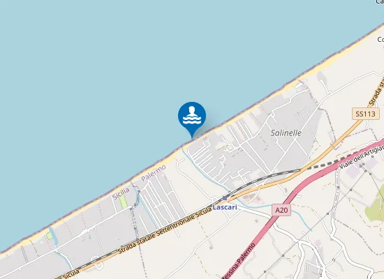 Map of SPIAGGIA TORRE PASTINE