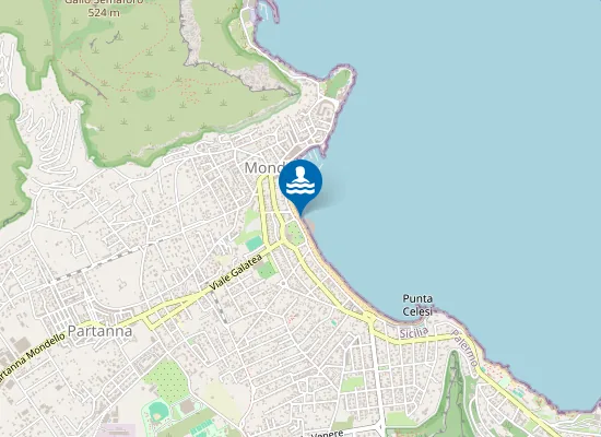 Map of MONDELLO ANTI VIA ANADIOMENE