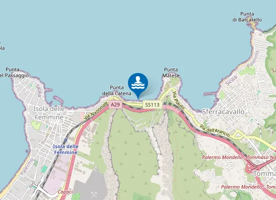 Map of SFERRACAVALLO LOC. LA CALA