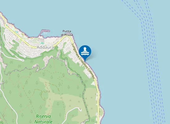 Map of ADDAURA:VARCO LUNGOMARE C. COLOMBO 2403