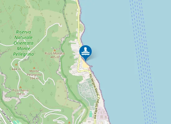 Map of SPIAGGIA VERGINE MARIA
