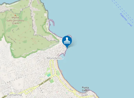 Map of 100 M W Sbocco Ferro Di Cavallo-Locamare