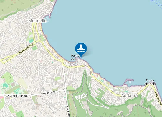 Map of 100 M W Sbocco Ferro Di Cavallo-Lauria