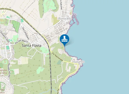 Map of LUNGOMARE C.COLOMBO-ANG.VIA MAZZINI