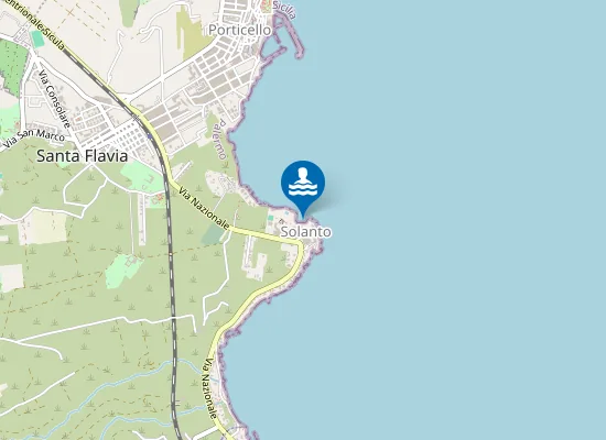 Map of 100 MT. OVEST CASTELLO DI SOLANTO