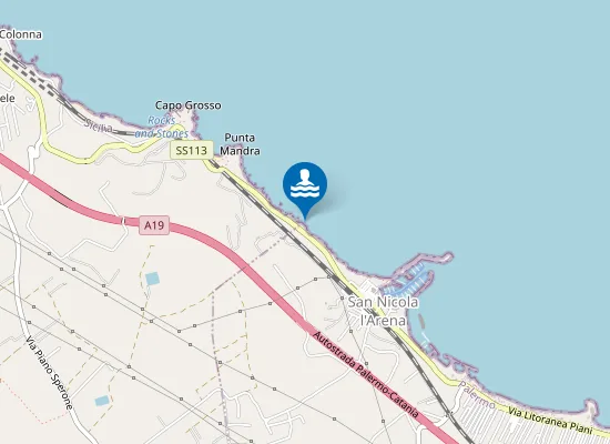 Map of 400 M OVEST 147 (S.N. L'ARENA)