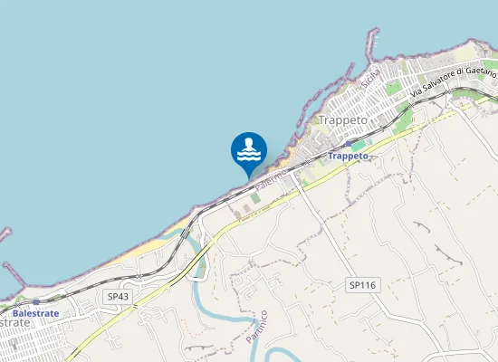 Map of LIDO TRAPPETO