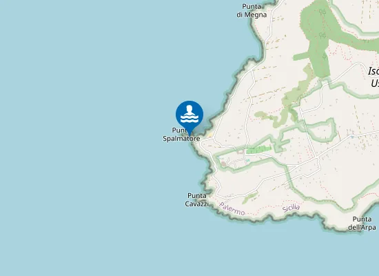 Map of PUNTA SPALMATORE