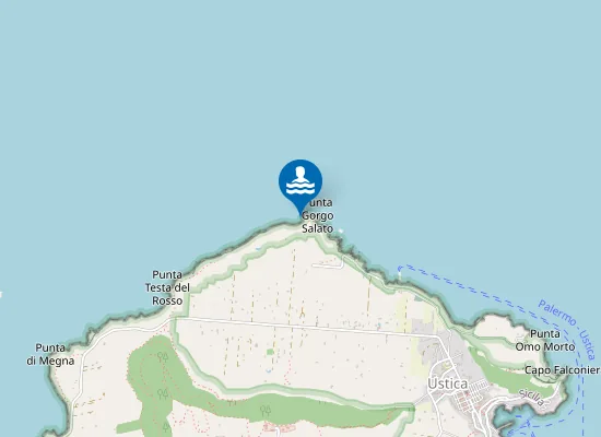 Map of PUNTA GORGO SALATO