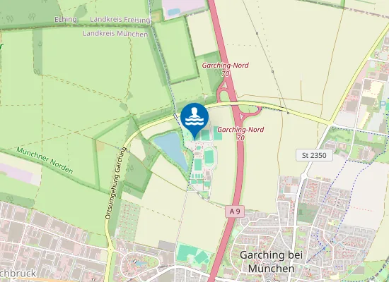 Map of GARCHINGER SEE GARCHING BMUENCHEN