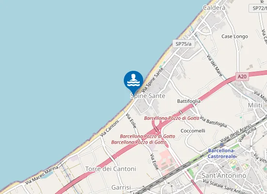 Map of M 200 EST SCARICO VILLA CRISAFULLI