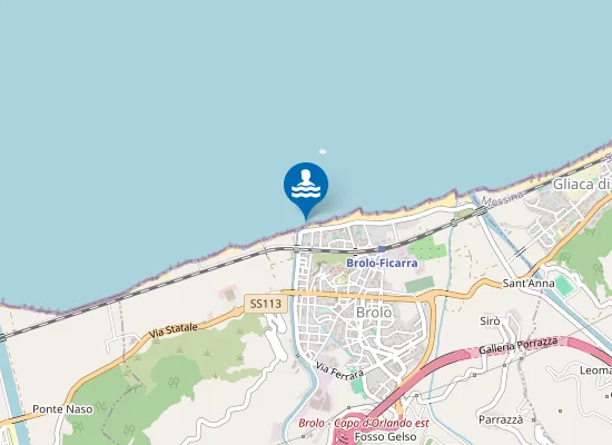 Map of FOCE TORRENTE BROLO