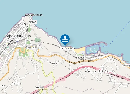 Map of S. GREGORIO - HOTEL TARTARUGA