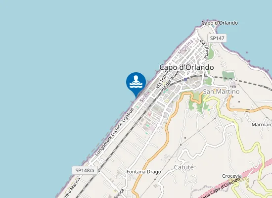 Map of VIA A. DORIA INCROCIO VIA MICHELANGELO