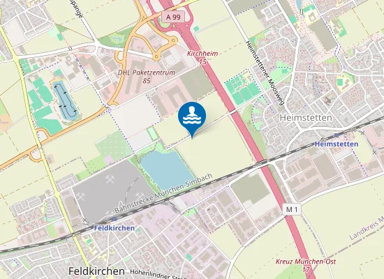 Map of HEIMSTETTENER SEE KIRCHHEIM BMUENCHEN