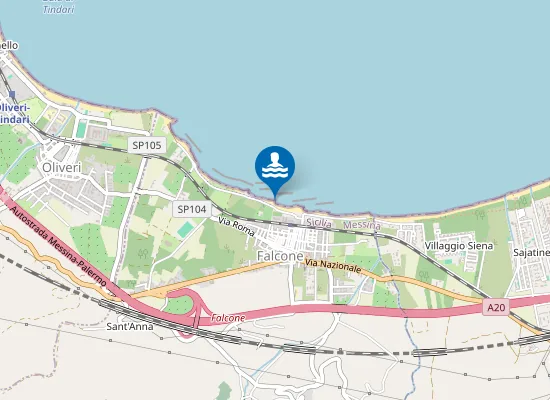 Map of LUNGOMARE INCROCIO VIA CATANIA