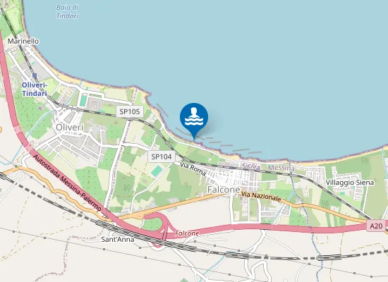 Map of M 100 EST SCARICO CAMPO SPORTIVO