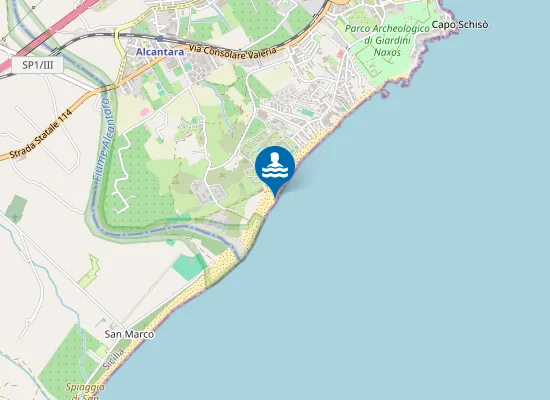 Map of FIUME ALCANTARA