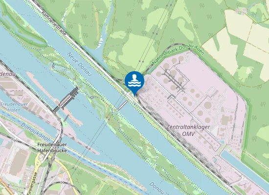 Map of NEUE DONAU, HÖHE LOBGRUNDSTRAßE