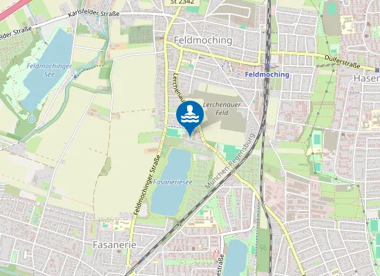 Map of FASANERIESEE MUENCHEN NORDUFER