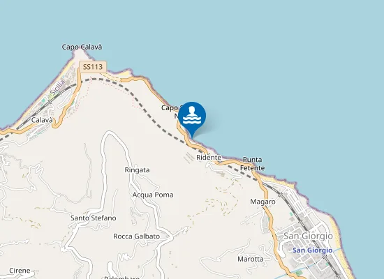 Map of M 150 OVEST FOCE TORRENTE FETENTE