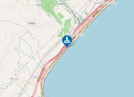 Map of CONTRADA PIETRA PERCIATA - CUNETTA ANAS