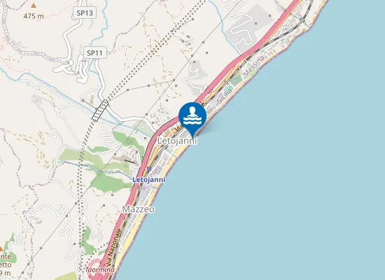 Map of FOCE TORRENTE PAPALE