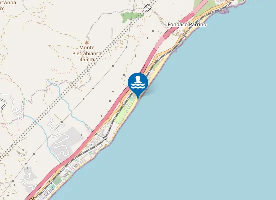 Map of FOCE TORRENTE PIETRABIANCA