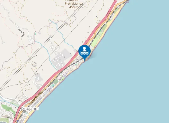 Map of M 100 SUD FOCE TORRENTE S. FILIPPO