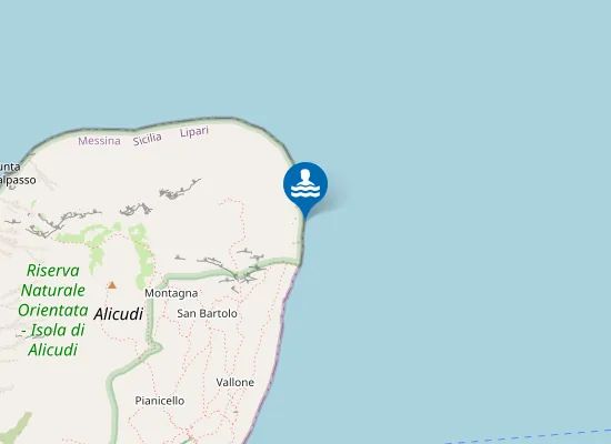 Map of ALICUDI TORRENTE CIRINO