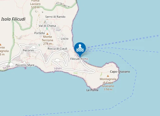 Map of FILICUDI PORTO
