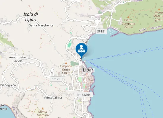 Map of LIPARI MARINA DI PORTO SALVO