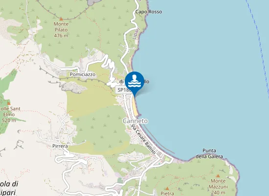 Map of LIPARI MARINA DI CANNETO