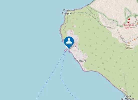 Map of STROMBOLI GINOSTRA