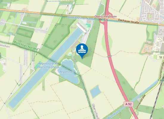 Map of REGATTASEE MUENCHEN NORDUFER
