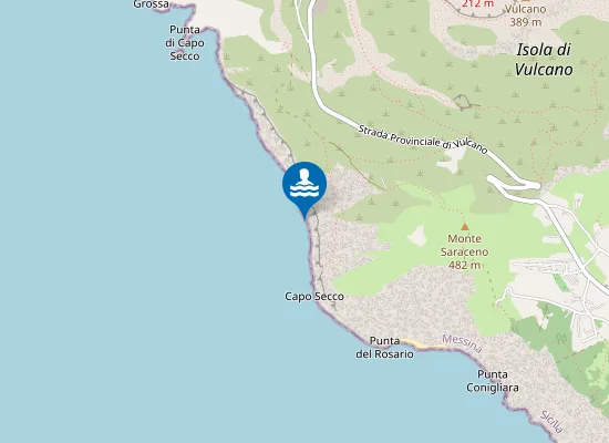 Map of VULCANO SPIAGGIA LUNGA