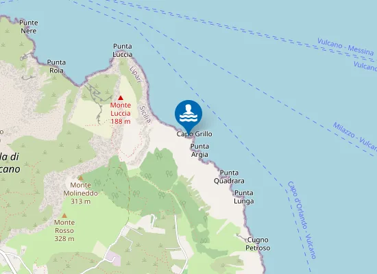 Map of VULCANO CAPO GRILLO