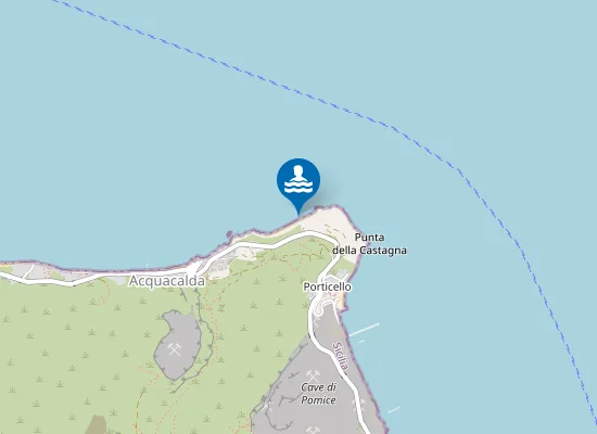 Map of LIPARI SCOGLIO DEI MONACI