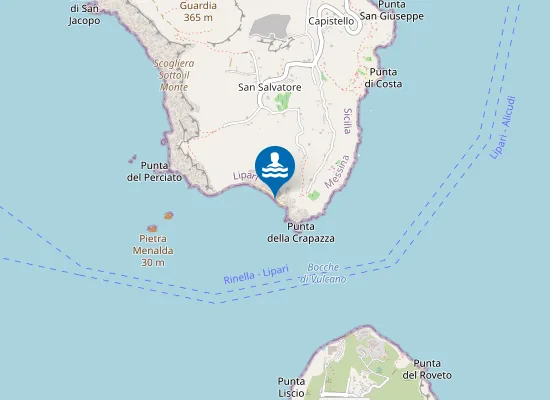 Map of LIPARI SCOGLIO QUADRO DI S.GIUSEPPE