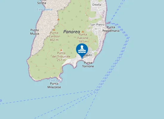 Map of PANAREA PUNTA TORRIONE