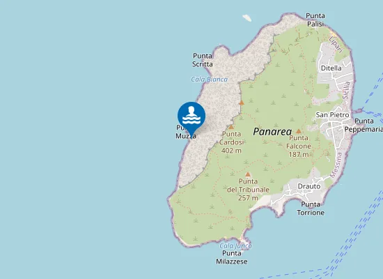Map of PANAREA PUNTA MUZZA