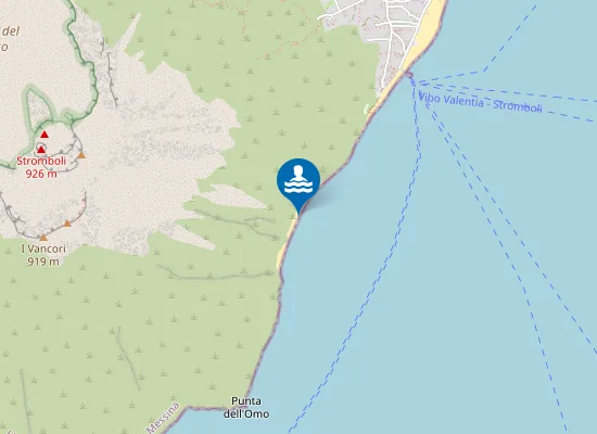 Map of STROMBOLI PUNTA MALPASSO