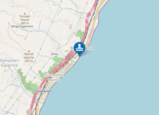 Map of M 200 NORD FOCE TORRENTE BRIGA