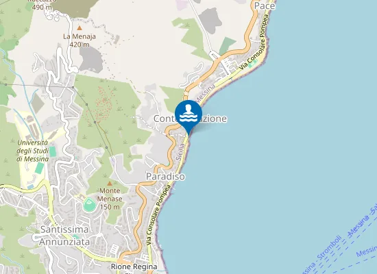 Map of CONTEMPLAZIONE HOTEL PARADISE