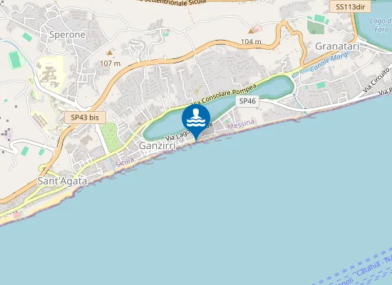 Map of GANZIRRI FATA MORGANA