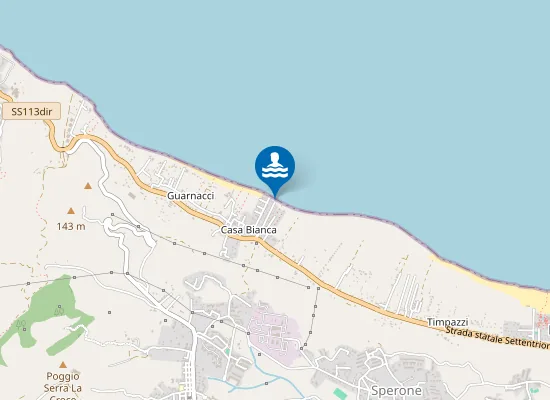 Map of CASABIANCA S.S. 113 KM 15,600
