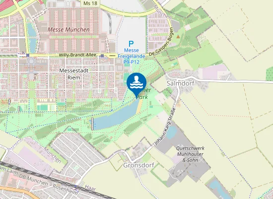 Map of RIEMER SEE MUENCHEN NORDUFER BADESTRAND